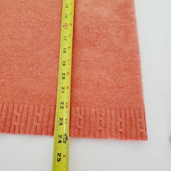 Balenciaga Knits Sweater Wool Cable Knit Fisherman Fall Winter Coral Pink 42 - Picture 8 of 14